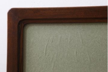 アンティーク家具　和製アンティーク　大正昭和初期　タモ材　透かし彫りが目を引く衝立(つい立て、パーテーション)(R-038638)