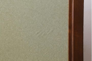 アンティーク家具　和製アンティーク　大正昭和初期　タモ材　透かし彫りが目を引く衝立(つい立て、パーテーション)(R-038638)