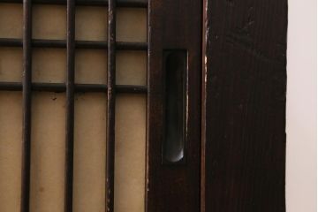 アンティーク家具　和製アンティーク　明治大正期　ヒノキ材　和の風情漂う水屋サイドボード(水屋箪笥、収納棚)(R-038639)