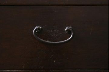 アンティーク家具　和製アンティーク　明治大正期　ヒノキ材　和の風情漂う水屋サイドボード(水屋箪笥、収納棚)(R-038639)