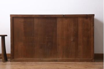 アンティーク家具　和製アンティーク　明治大正期　ヒノキ材　和の風情漂う水屋サイドボード(水屋箪笥、収納棚)(R-038639)