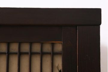 アンティーク家具　和製アンティーク　明治大正期　ヒノキ材　和の風情漂う水屋サイドボード(水屋箪笥、収納棚)(R-038639)