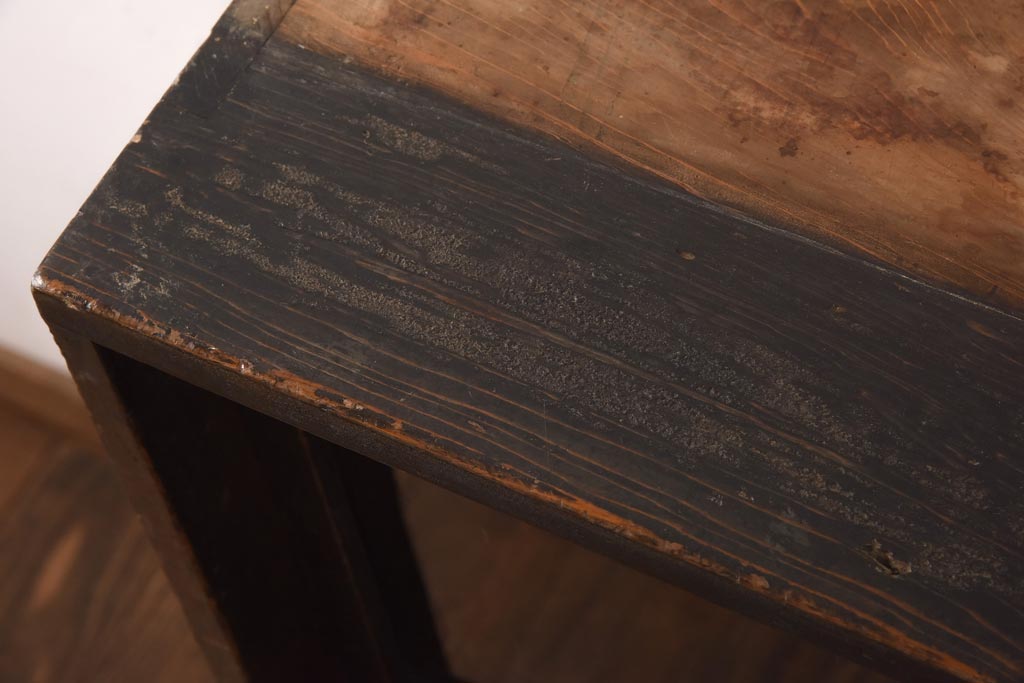 アンティーク家具　大正昭和初期　レトロな佇まいが魅力のゆらゆらガラス戸付き本箱(ブックケース、収納棚、飾り棚)(R-038668)