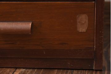 アンティーク家具　和製アンティーク　昭和初期　レトロな空間作りに活躍する小引き出し(小物収納)(R-038686)