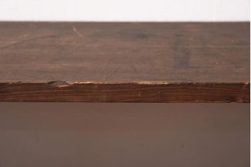 アンティーク家具　大正昭和初期　古びた木の風合いが魅力のシンプルなサイドテーブル(ディスプレイ台)(R-038689)