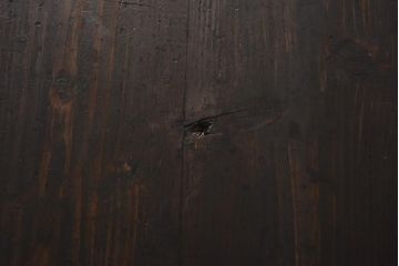 アンティーク家具　大正昭和初期　渋みのある濃い木肌が素敵なサイドテーブル(ディスプレイ台)(R-038691)