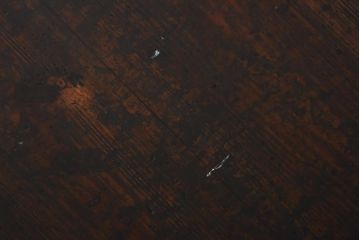 アンティーク家具　大正昭和初期　渋みのある濃い木肌が素敵なサイドテーブル(ディスプレイ台)(R-038692)