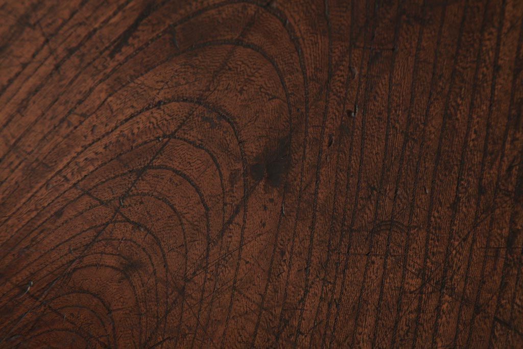 アンティーク雑貨　和製アンティーク　明治大正期　総ケヤキ材　年月を重ねた趣ある将棋盤(花台、飾り台)(R-038696)