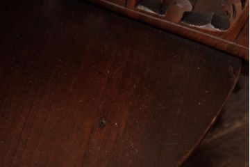 ヴィンテージ家具　フランスビンテージ　折り畳み　壁掛けコーナーラック(壁付け棚)(R-038699)