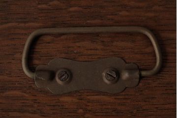 アンティーク雑貨　和製アンティーク　ナラ材　渋さと味わいが魅力的な古い印箱(印鑑箱、小物収納箱)(R-038701)