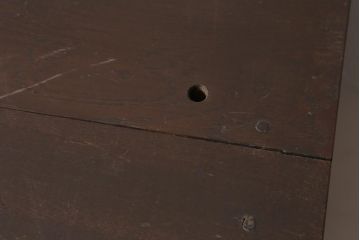 アンティーク家具　和製アンティーク　昭和初期　ナラ材　大正ロマン　洋館の雰囲気を醸し出す平机(デスク、ワークデスク、在宅ワーク、在宅用)(R-038703)