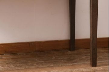 アンティーク家具　和製アンティーク　昭和初期　ナラ材　大正ロマン　洋館の雰囲気を醸し出す平机(デスク、ワークデスク、在宅ワーク、在宅用)(R-038703)