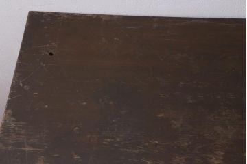 アンティーク家具　和製アンティーク　昭和初期　ナラ材　大正ロマン　洋館の雰囲気を醸し出す平机(デスク、ワークデスク、在宅ワーク、在宅用)(R-038703)
