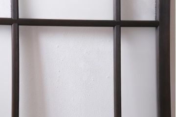 アンティーク建具　ダイヤガラス・すりガラス入り　レトロな雰囲気を盛り上げるガラスドア(建具、扉)(R-038709)