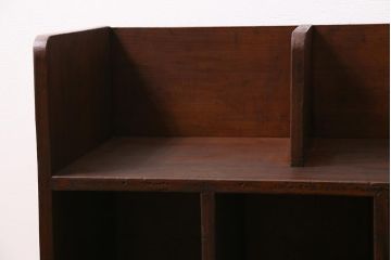レトロ家具　昭和レトロ　昭和初期　激レア!ノスタルジックな雰囲気漂う本棚(収納棚、戸棚、キャビネット)(R-038711)