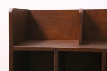 レトロ家具　昭和レトロ　昭和初期　激レア!ノスタルジックな雰囲気漂う本棚(収納棚、戸棚、キャビネット)(R-038711)