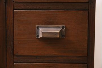 レトロ家具　昭和レトロ　昭和初期　激レア!ノスタルジックな雰囲気漂う本棚(収納棚、戸棚、キャビネット)(R-038711)