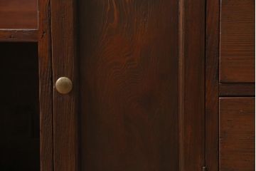 レトロ家具　昭和レトロ　昭和初期　激レア!ノスタルジックな雰囲気漂う本棚(収納棚、戸棚、キャビネット)(R-038711)