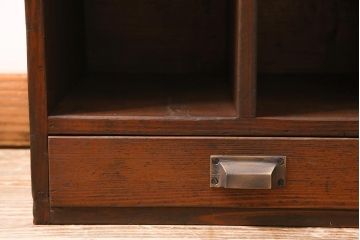 レトロ家具　昭和レトロ　昭和初期　激レア!ノスタルジックな雰囲気漂う本棚(収納棚、戸棚、キャビネット)(R-038711)