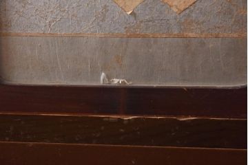 アンティーク家具　和製アンティーク　昭和中期　味わいたっぷりの引き戸付きチェスト(衣装タンス、引き出し)(R-038712)