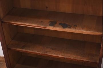 アンティーク家具　和製アンティーク　大正昭和初期　昔懐かしい雰囲気漂う本箱(収納棚、戸棚、キャビネット)(R-038713)