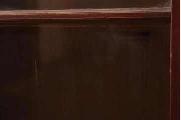 アンティーク家具　和製アンティーク　大正昭和初期　昔懐かしい雰囲気漂う本箱(収納棚、戸棚、キャビネット)(R-038713)