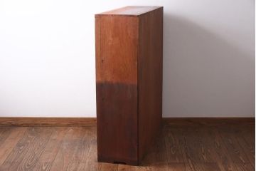 アンティーク家具　和製アンティーク　大正昭和初期　昔懐かしい雰囲気漂う本箱(収納棚、戸棚、キャビネット)(R-038713)