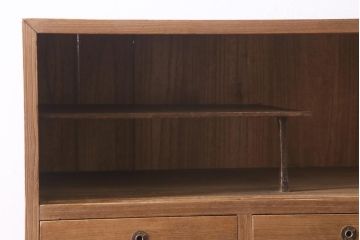 アンティーク家具　和製アンティーク　桐材　上品な佇まいが趣ある3段重ね箪笥(衣装箪笥、引き出し、桐箪笥、桐たんす)(R-038715)