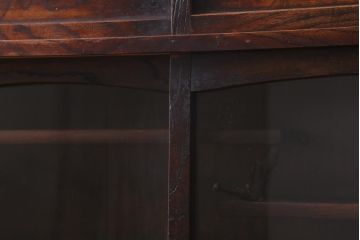 アンティーク家具　和製アンティーク　大正昭和初期　倹飩式　和の風情感じる重ね茶箪笥(茶棚、飾り棚)(R-038716)