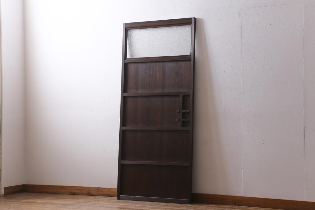 アンティーク建具　昭和初期　趣溢れるレトロな木製扉(建具、ドア)(R-038717)