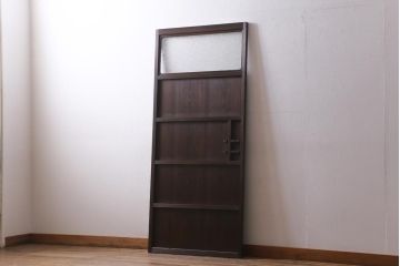 アンティーク建具　昭和初期　趣溢れるレトロな木製扉(建具、ドア)(R-038717)