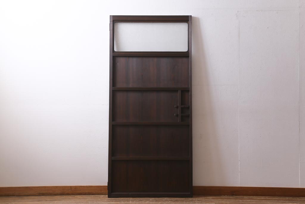 アンティーク建具　昭和初期　趣溢れるレトロな木製扉(建具、ドア)(R-038717)