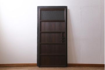 アンティーク建具　昭和初期　趣溢れるレトロな木製扉(建具、ドア)(R-038717)