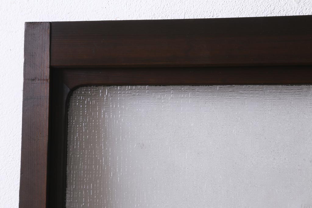 アンティーク建具　昭和初期　趣溢れるレトロな木製扉(建具、ドア)(R-038717)