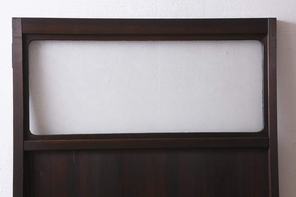 アンティーク建具　昭和初期　趣溢れるレトロな木製扉(建具、ドア)(R-038717)