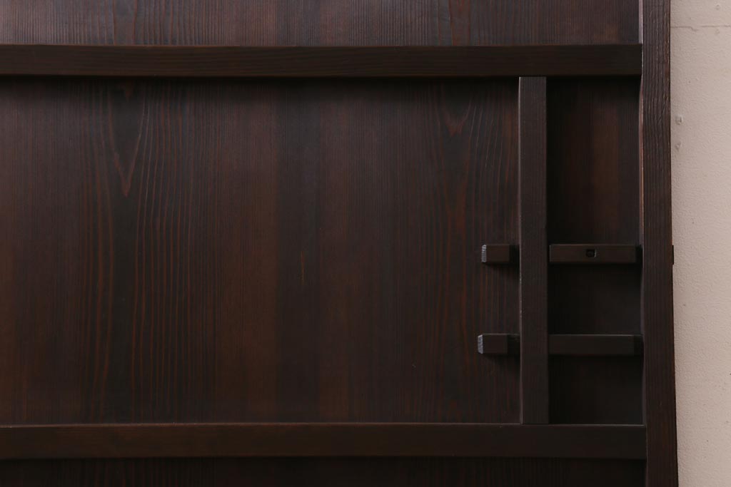 アンティーク建具　昭和初期　趣溢れるレトロな木製扉(建具、ドア)(R-038717)