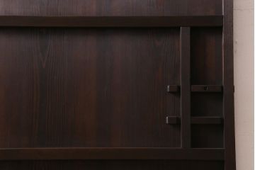 アンティーク建具　昭和初期　趣溢れるレトロな木製扉(建具、ドア)(R-038717)