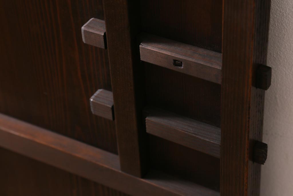 アンティーク建具　昭和初期　趣溢れるレトロな木製扉(建具、ドア)(R-038717)