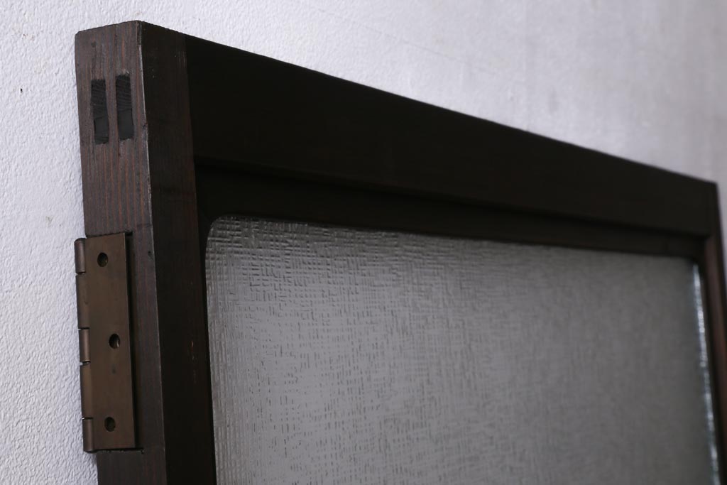 アンティーク建具　昭和初期　趣溢れるレトロな木製扉(建具、ドア)(R-038717)