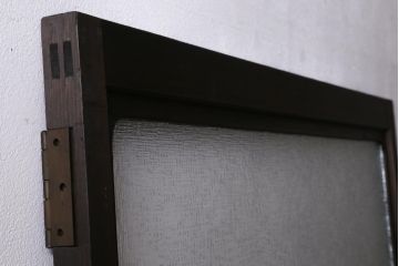 アンティーク建具　昭和初期　趣溢れるレトロな木製扉(建具、ドア)(R-038717)