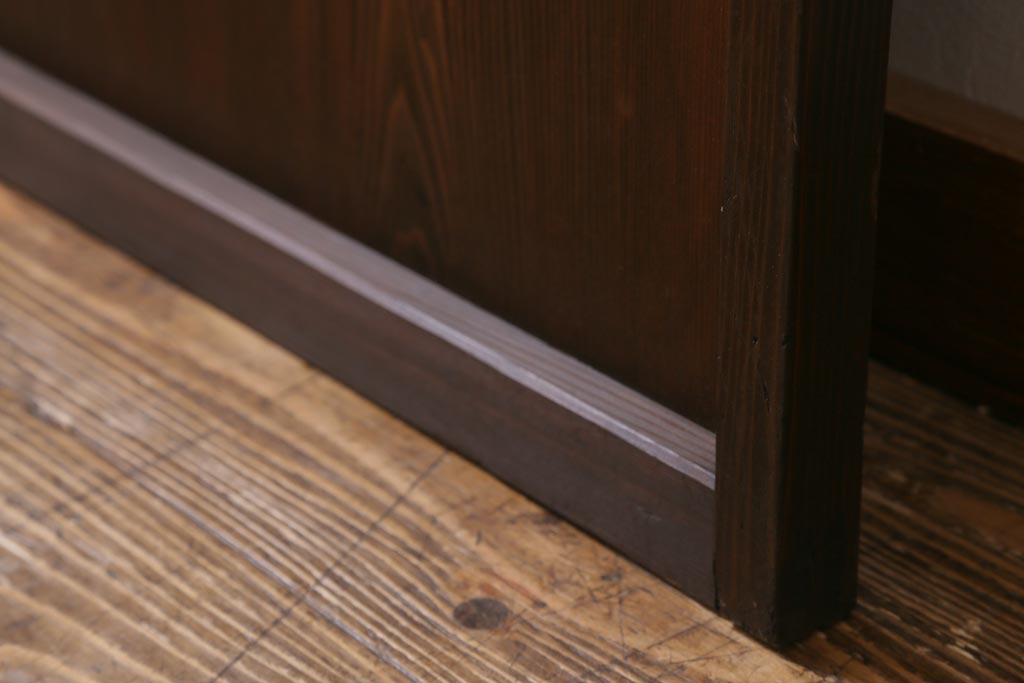 アンティーク建具　昭和初期　趣溢れるレトロな木製扉(建具、ドア)(R-038717)