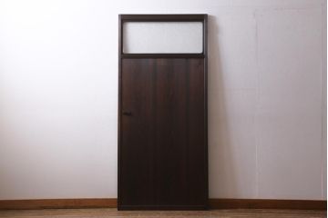 アンティーク建具　昭和初期　趣溢れるレトロな木製扉(建具、ドア)(R-038717)