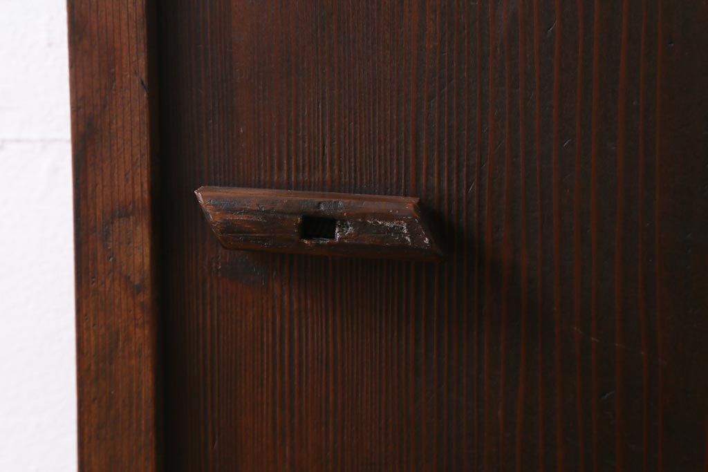 アンティーク建具　昭和初期　趣溢れるレトロな木製扉(建具、ドア)(R-038717)