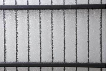 アンティーク建具　和製アンティーク　昭和初期　腰板ケヤキ材　ダイヤガラス入り　上手物!玉杢が魅力的なガラス戸2枚セット(引き戸、建具)(R-038718)