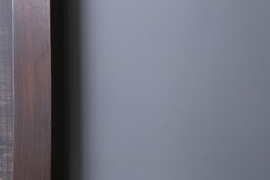 アンティーク建具　和製アンティーク　昭和初期　味のあるレトロな雰囲気を醸し出すガラス戸2枚セット(建具、引き戸)(R-038727)