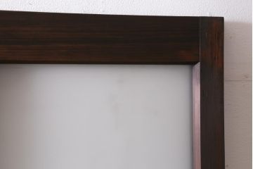 アンティーク建具　和製アンティーク　昭和初期　味のあるレトロな雰囲気を醸し出すガラス戸2枚セット(建具、引き戸)(R-038727)