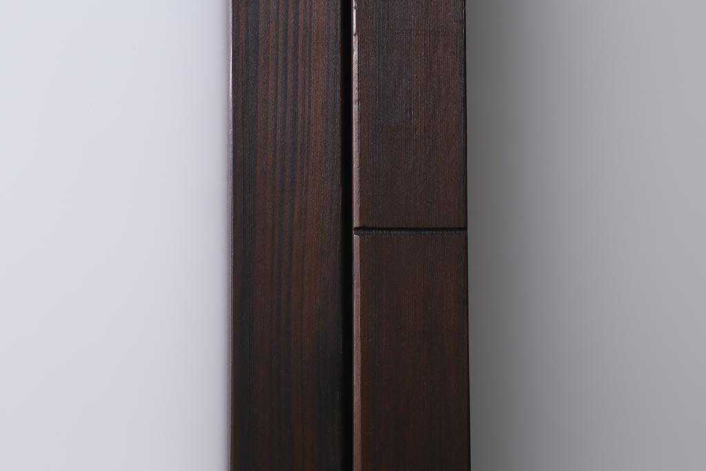 アンティーク建具　和製アンティーク　昭和初期　味のあるレトロな雰囲気を醸し出すガラス戸2枚セット(建具、引き戸)(R-038727)