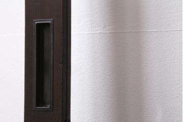 アンティーク建具　和製アンティーク　昭和初期　味のあるレトロな雰囲気を醸し出すガラス戸2枚セット(建具、引き戸)(R-038727)