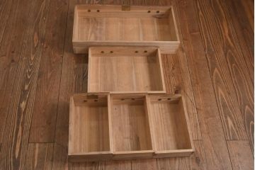 アンティーク家具　和製アンティーク　昭和初期　桐材　味わい深い和の雰囲気を醸し出す小箪笥(小引き出し、小物収納、桐箪笥、桐たんす)(R-038774)