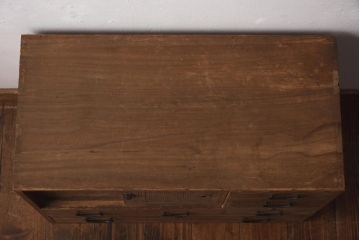 アンティーク家具　和製アンティーク　昭和初期　桐材　味わい深い和の雰囲気を醸し出す小箪笥(小引き出し、小物収納、桐箪笥、桐たんす)(R-038774)